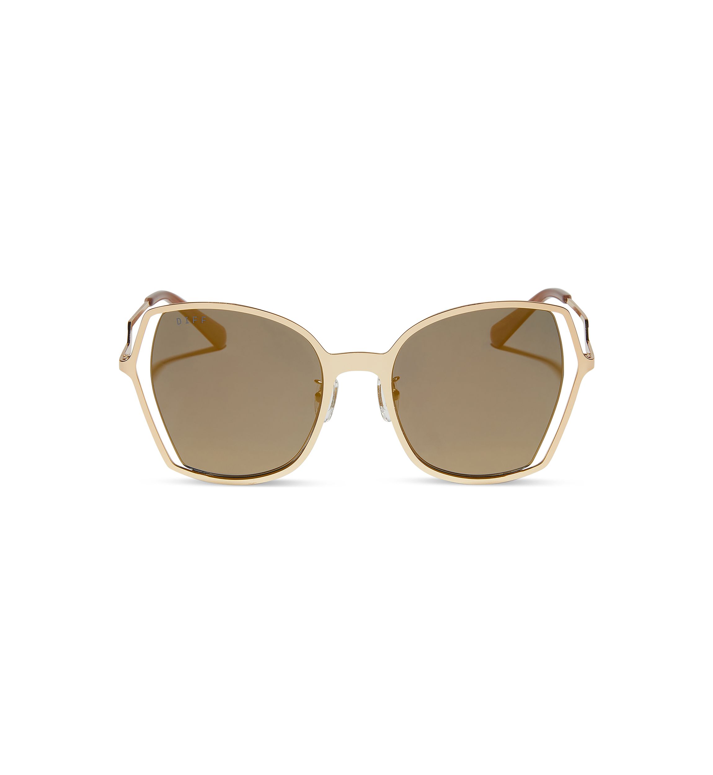 Donna III Gold Mirror Sunglasses