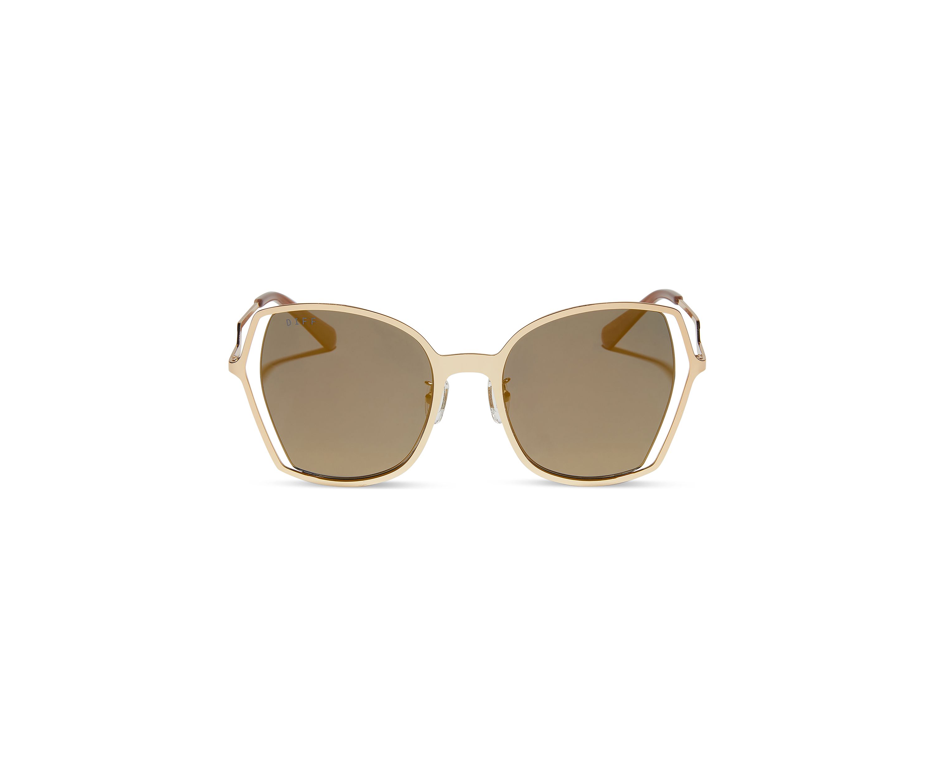 Donna III Gold Mirror Sunglasses