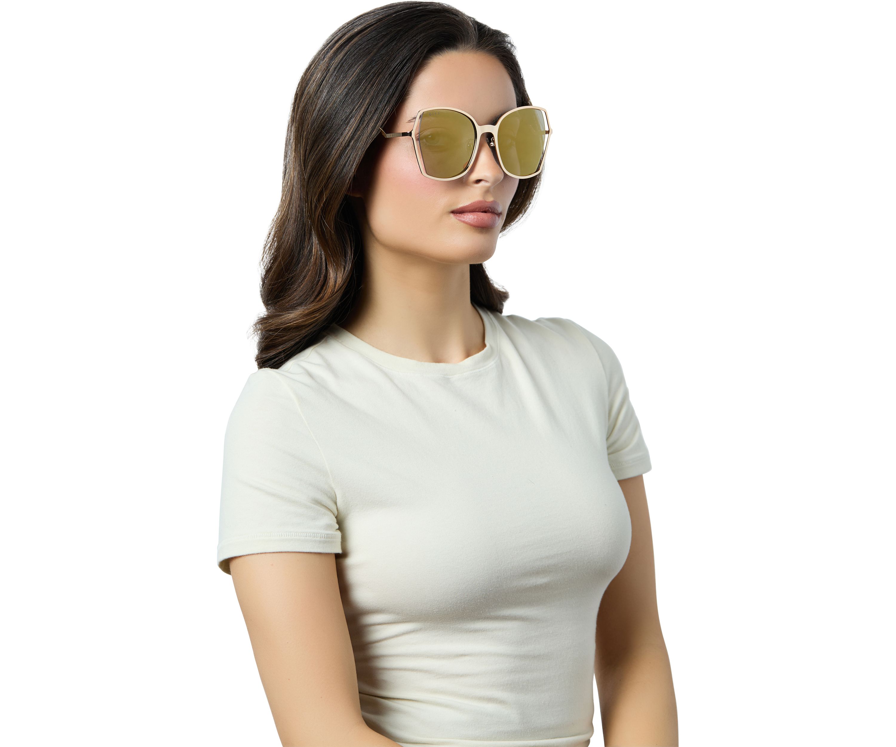 Donna III Gold Mirror Sunglasses