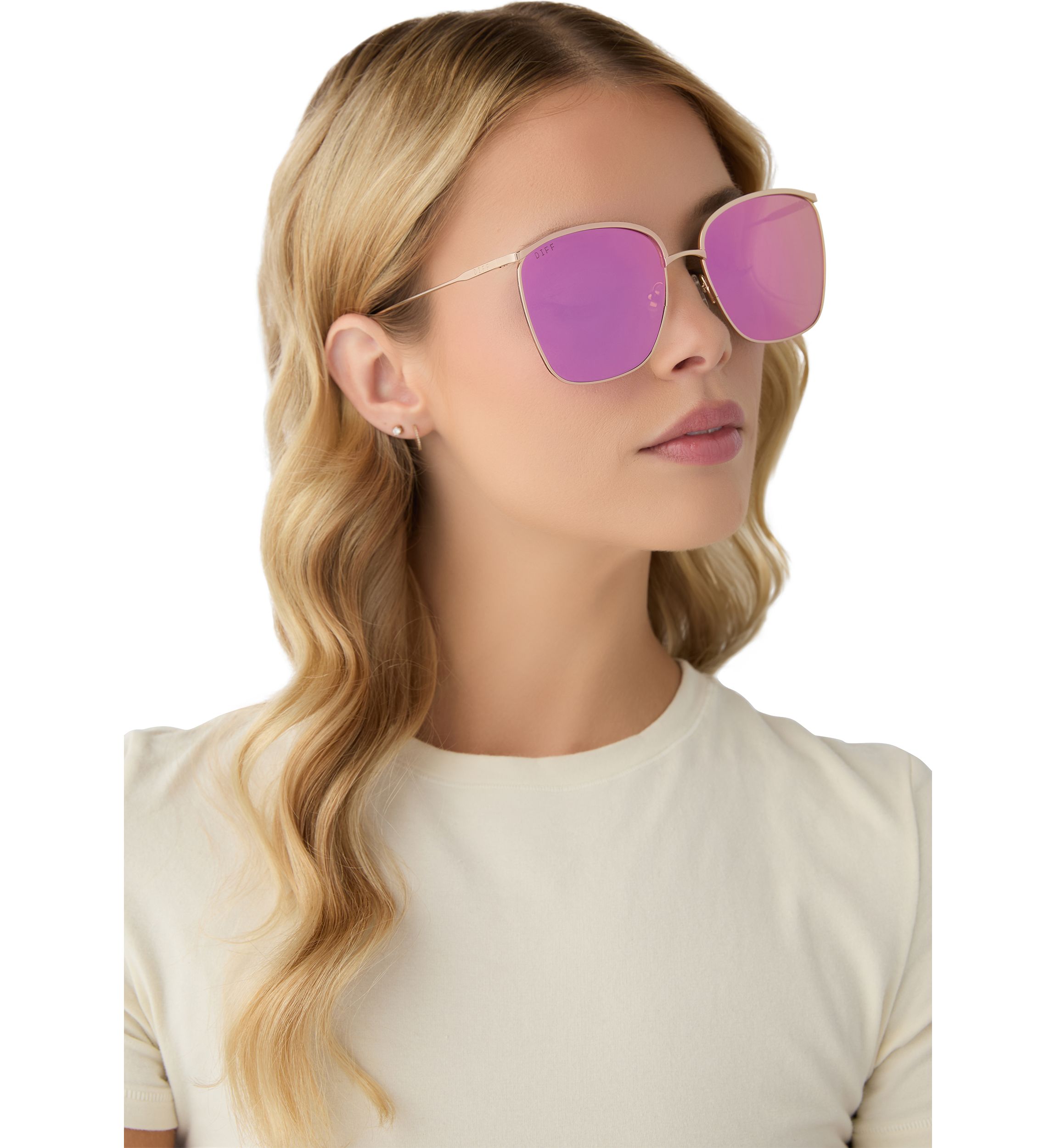 Vittoria Pink Rush Mirror Sunglasses