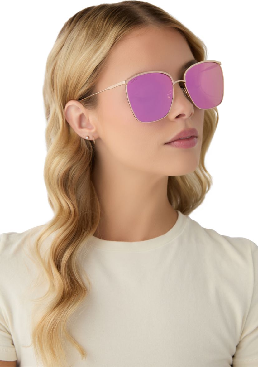 Vittoria Pink Rush Mirror Sunglasses