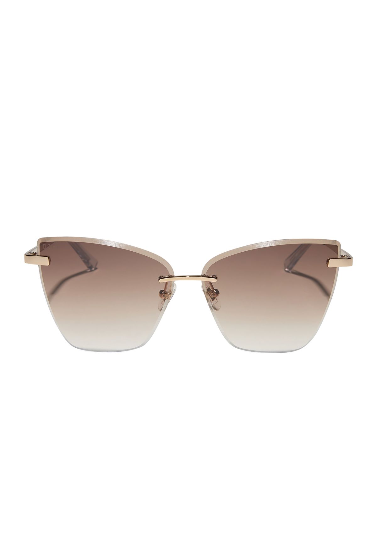 Becky V Gold/Brown Sunglasses