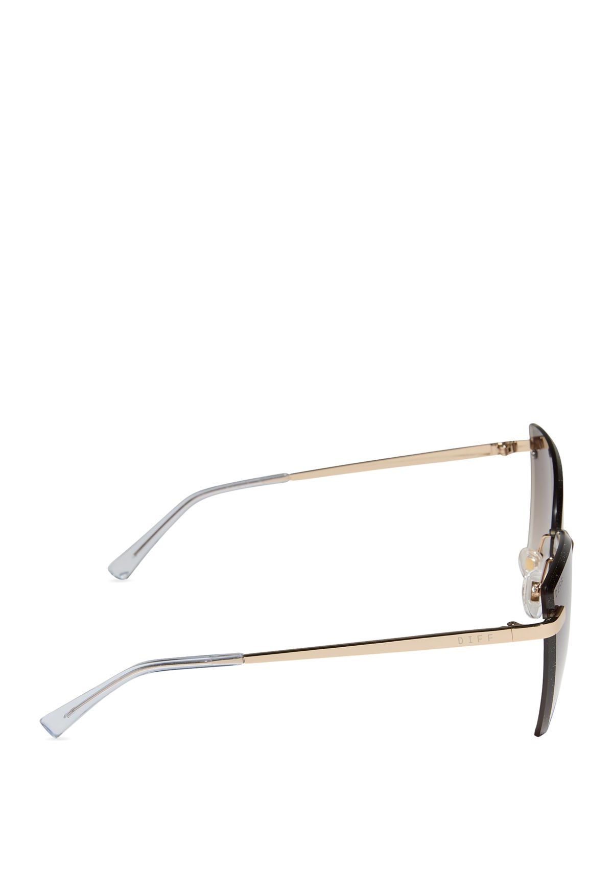 Becky V Gold/Brown Sunglasses