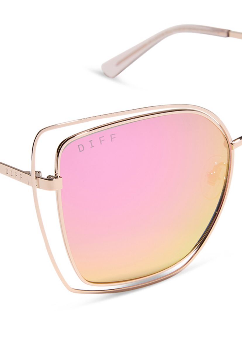 DIFF Eyewear Jacqueline Pink Sunglasses | Belk display picture 3