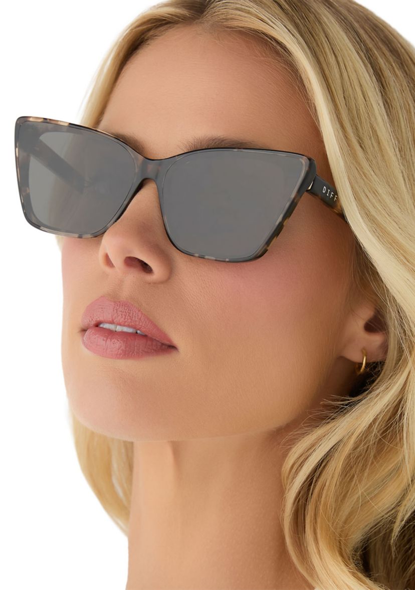 DIFF Alina- New! Alina Cateye Sunglasses | Espresso Tortoise & Grey | DIFF  main image 2