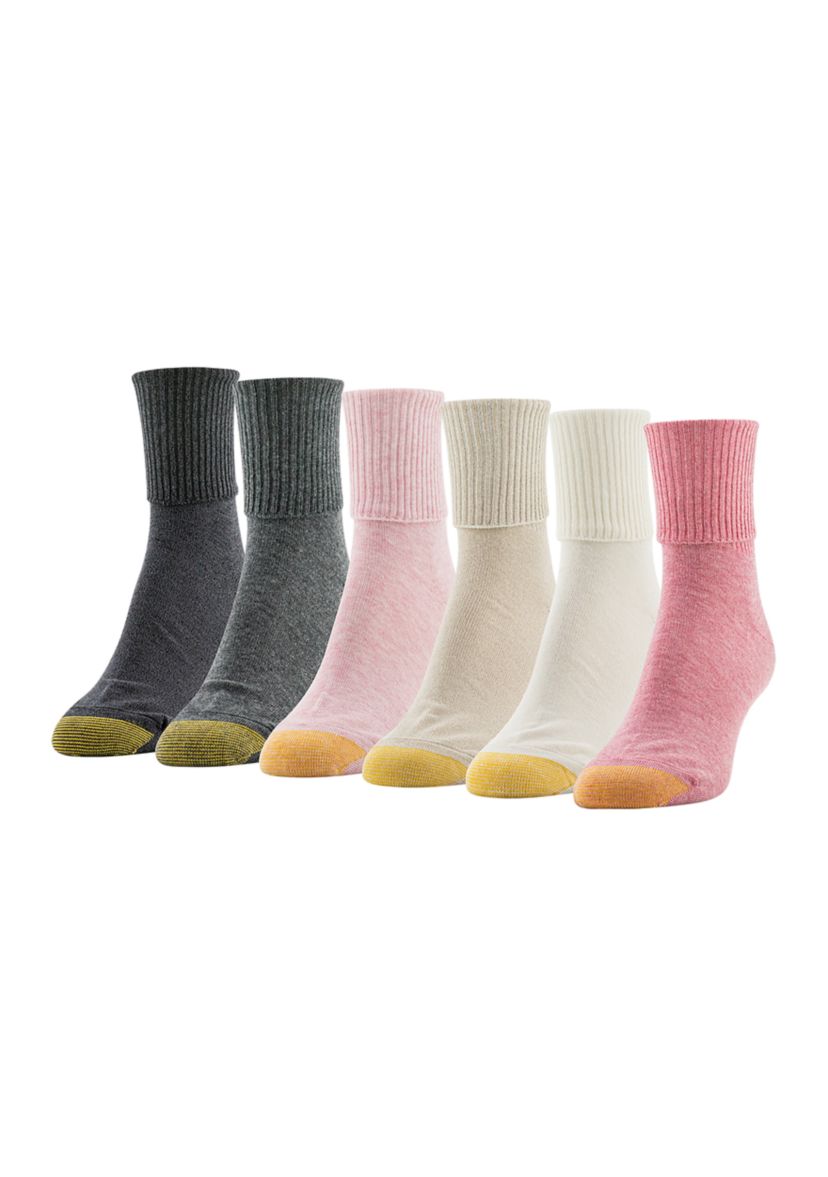 Turn Cuff Socks - 6 Pack