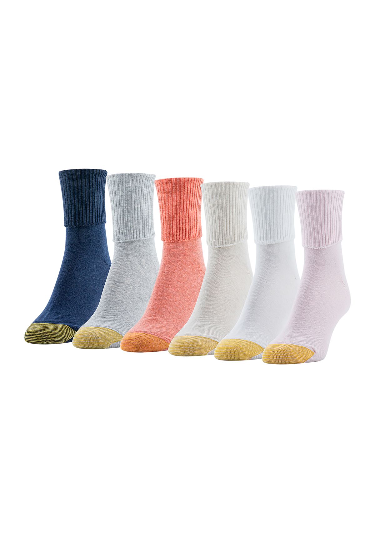 Turn Cuff Socks - Set of 6