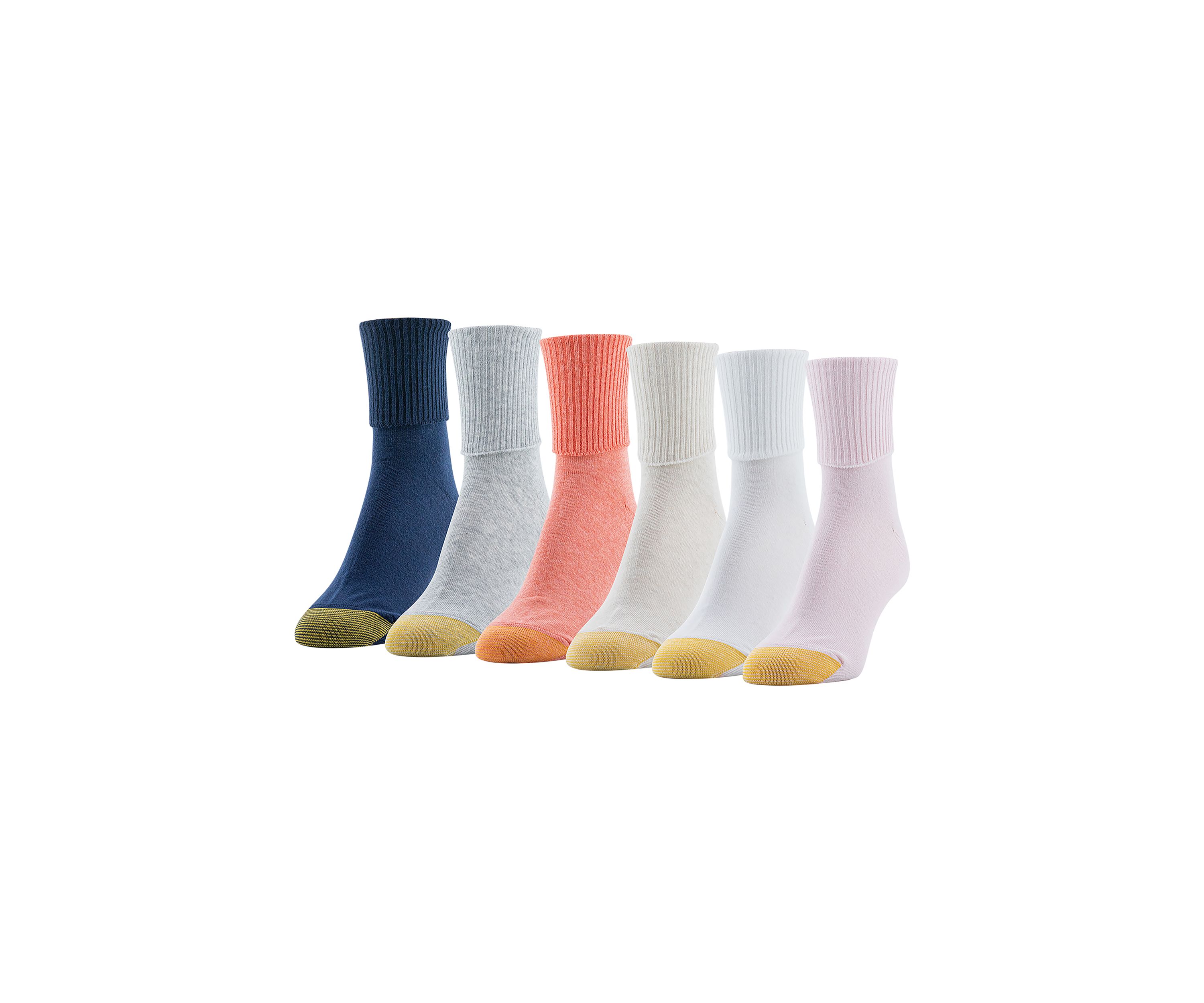 Turn Cuff Socks - Set of 6