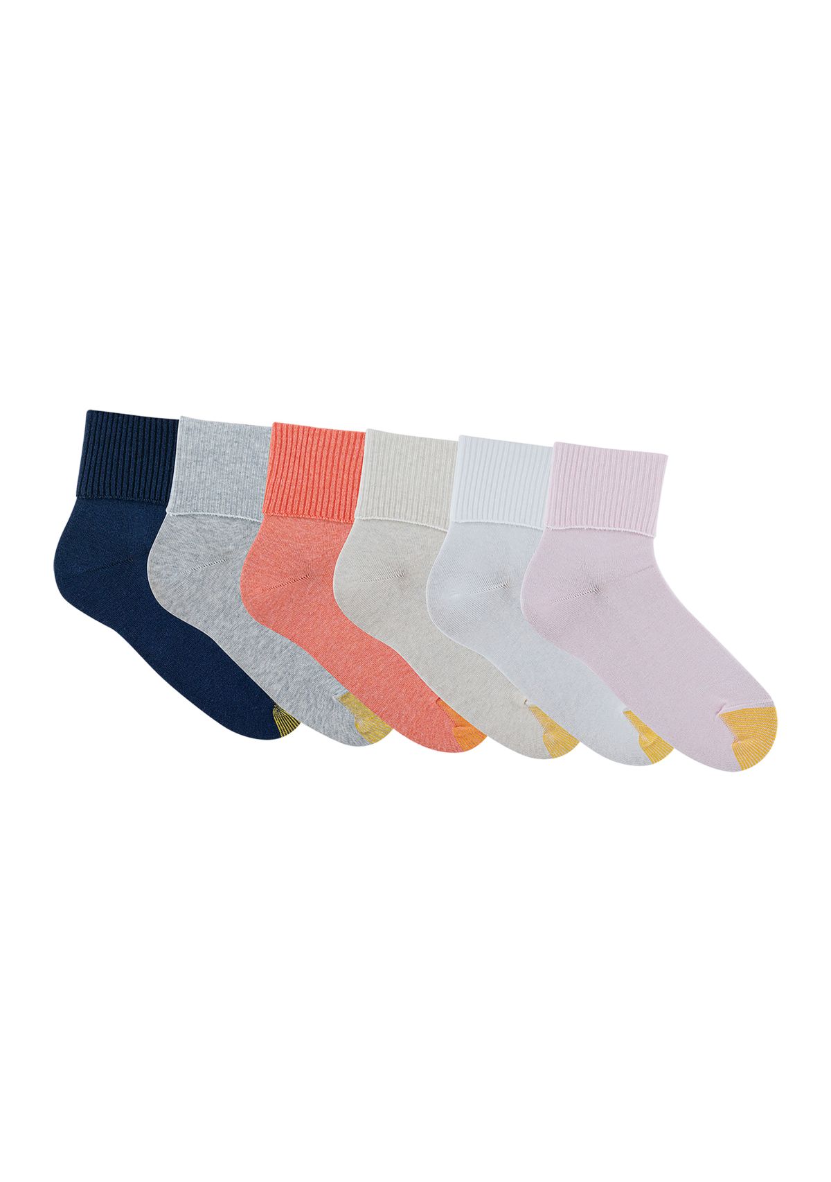 Turn Cuff Socks - Set of 6