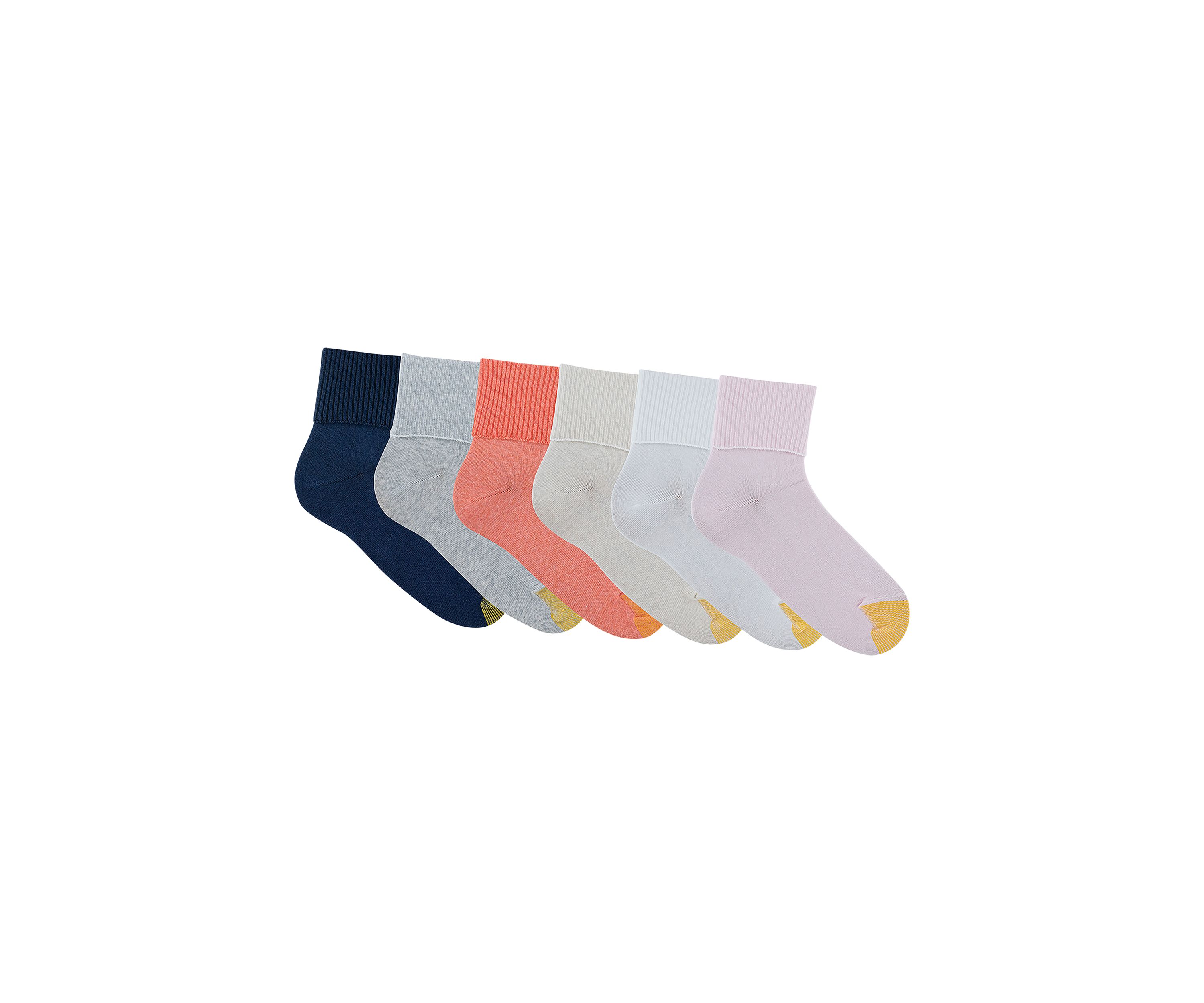 Turn Cuff Socks - Set of 6