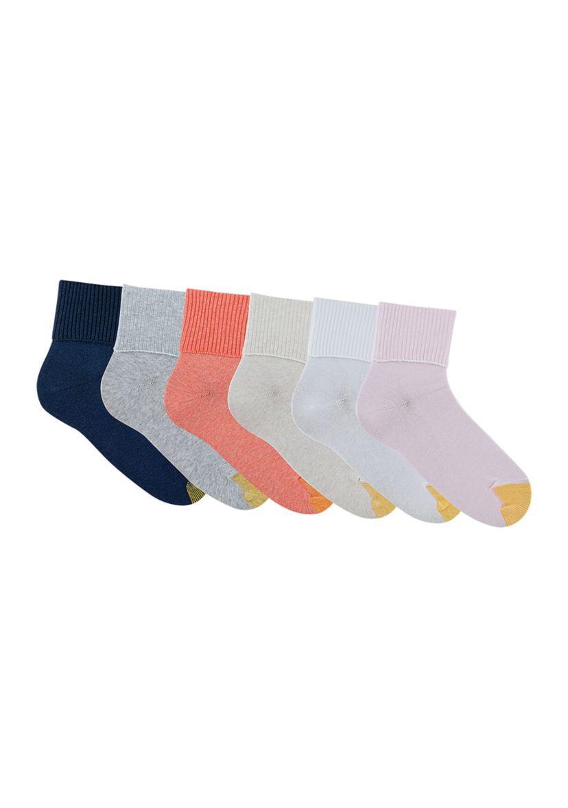 Turn Cuff Socks - Set of 6