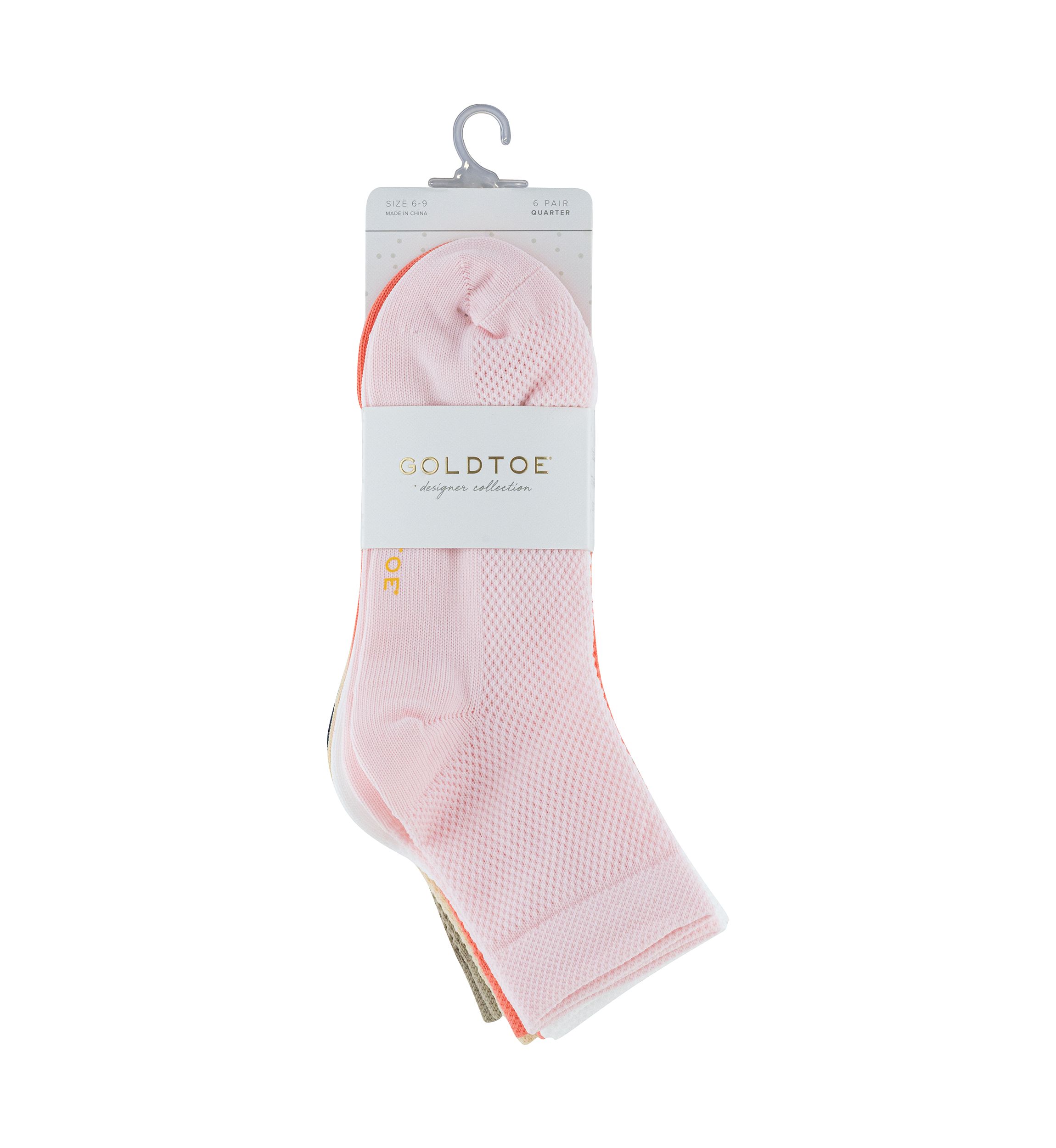 Fishnet Quarter Socks - 6 Pack