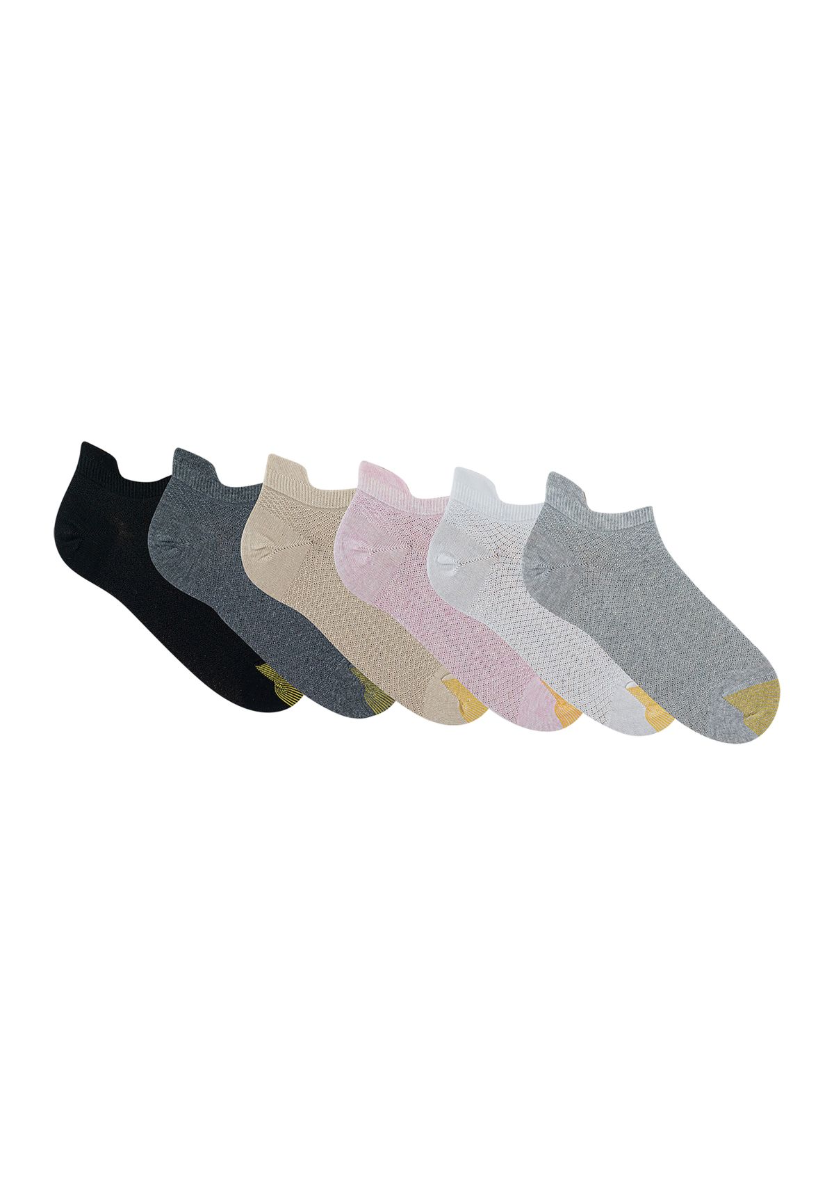 Henley Tab Liner Socks - Set of 6