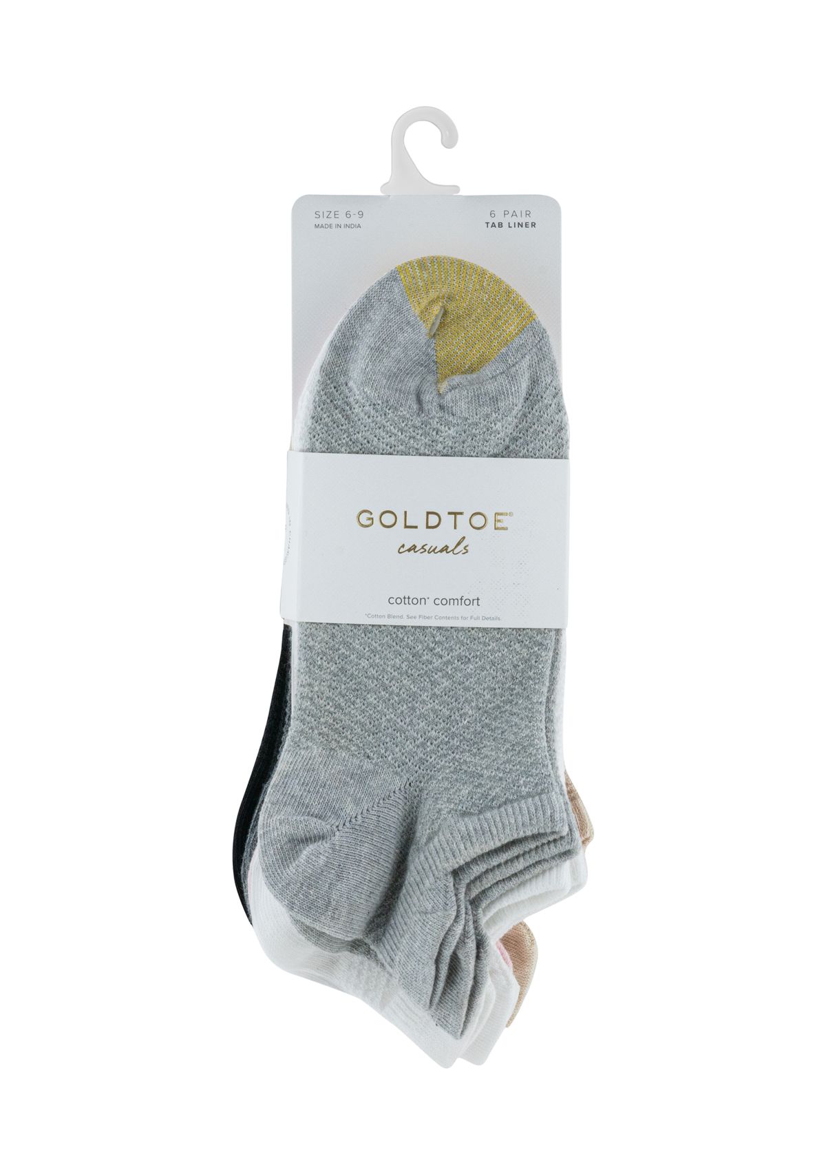 Henley Tab Liner Socks - Set of 6
