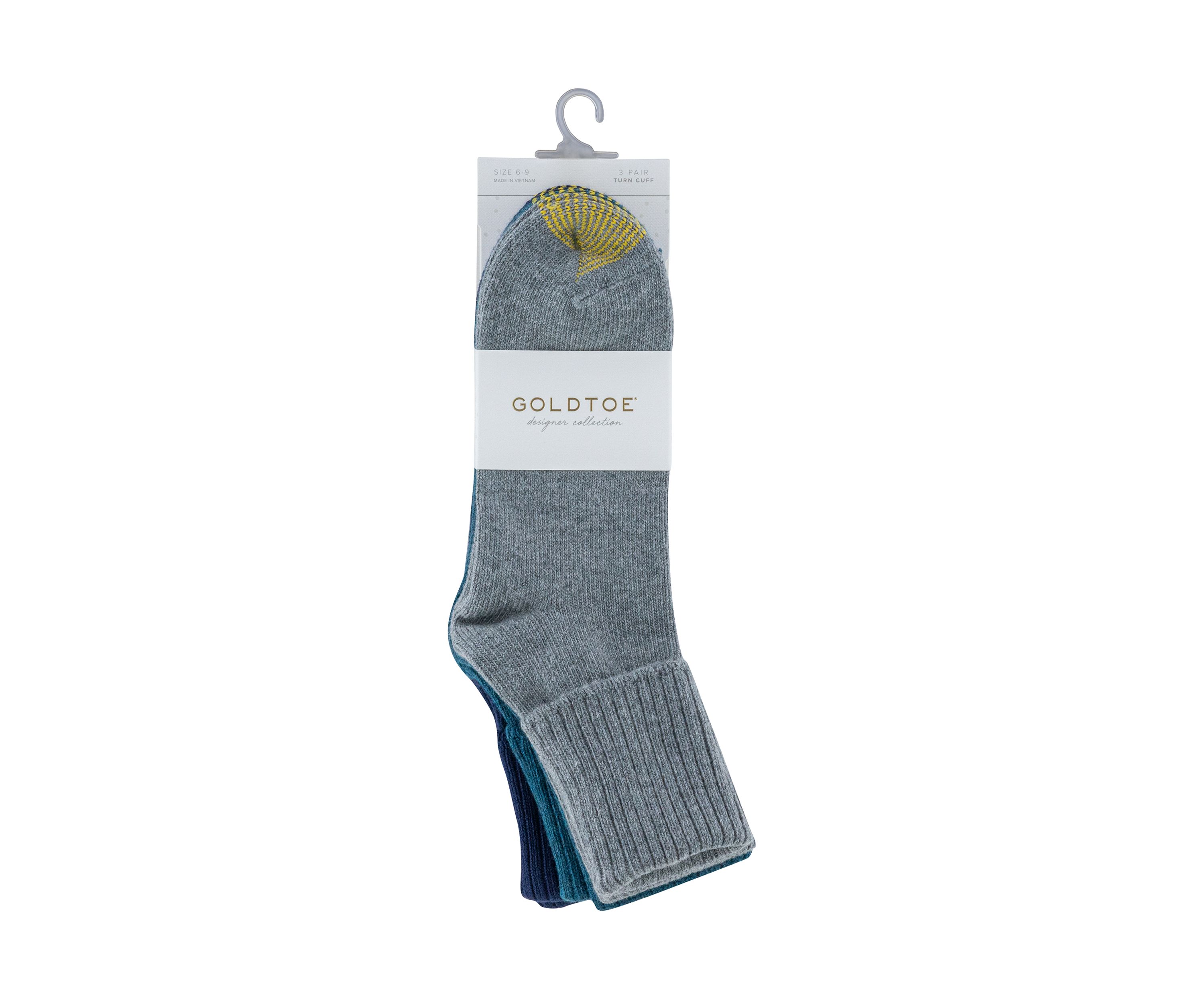 Midweight Turn Cuff Socks - 3 Pack