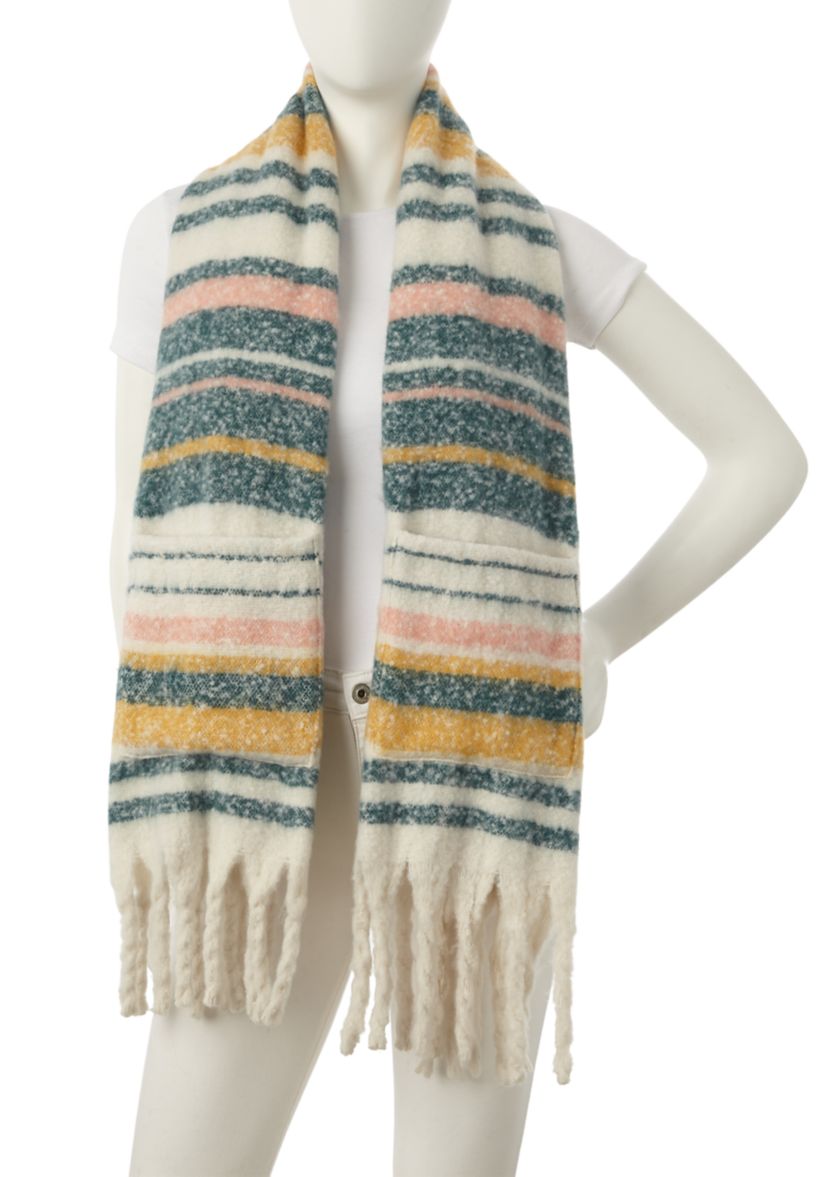 Striped Blanket Scarf