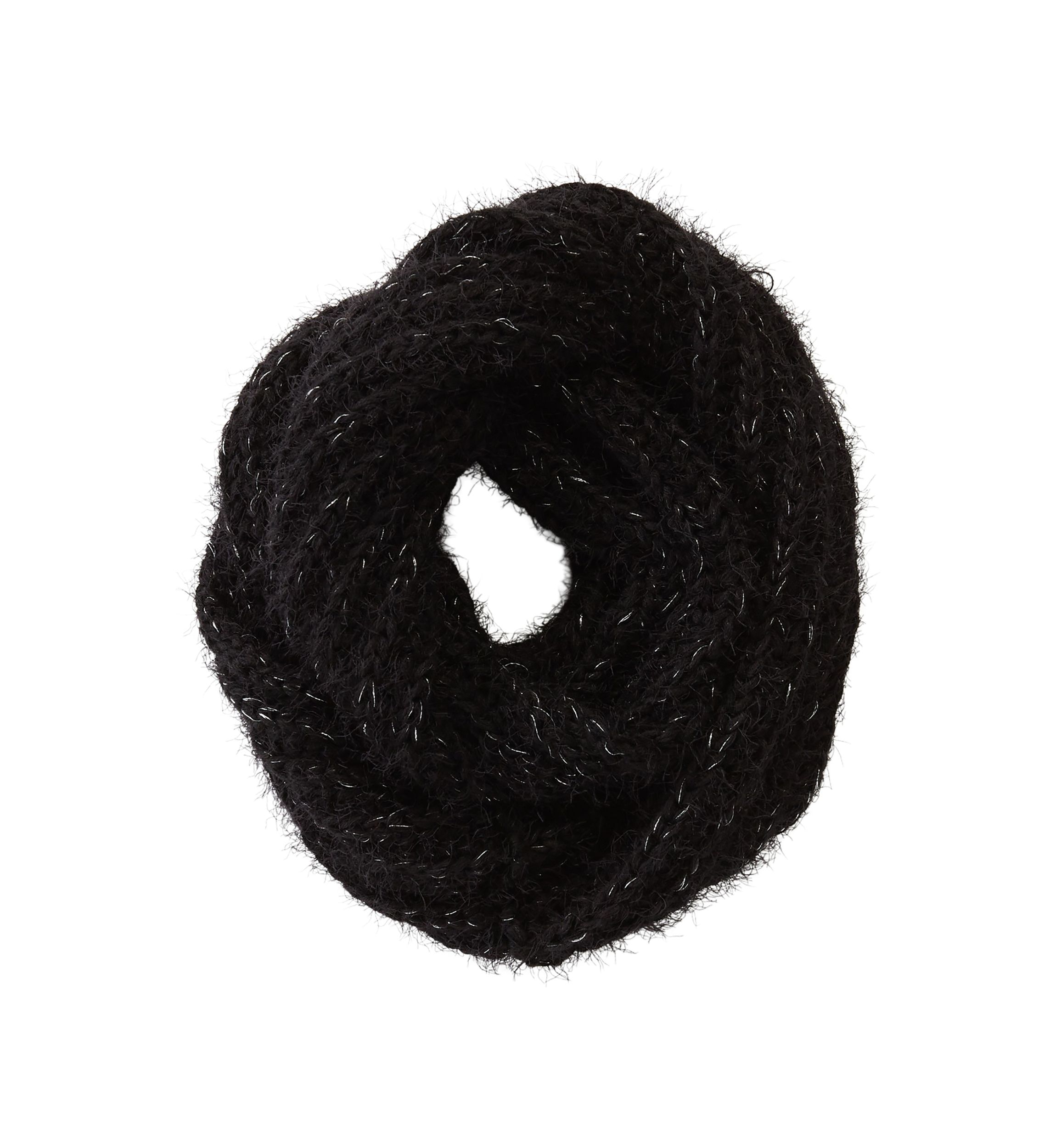 Womens Eyelash Lurex Infinity Scarf