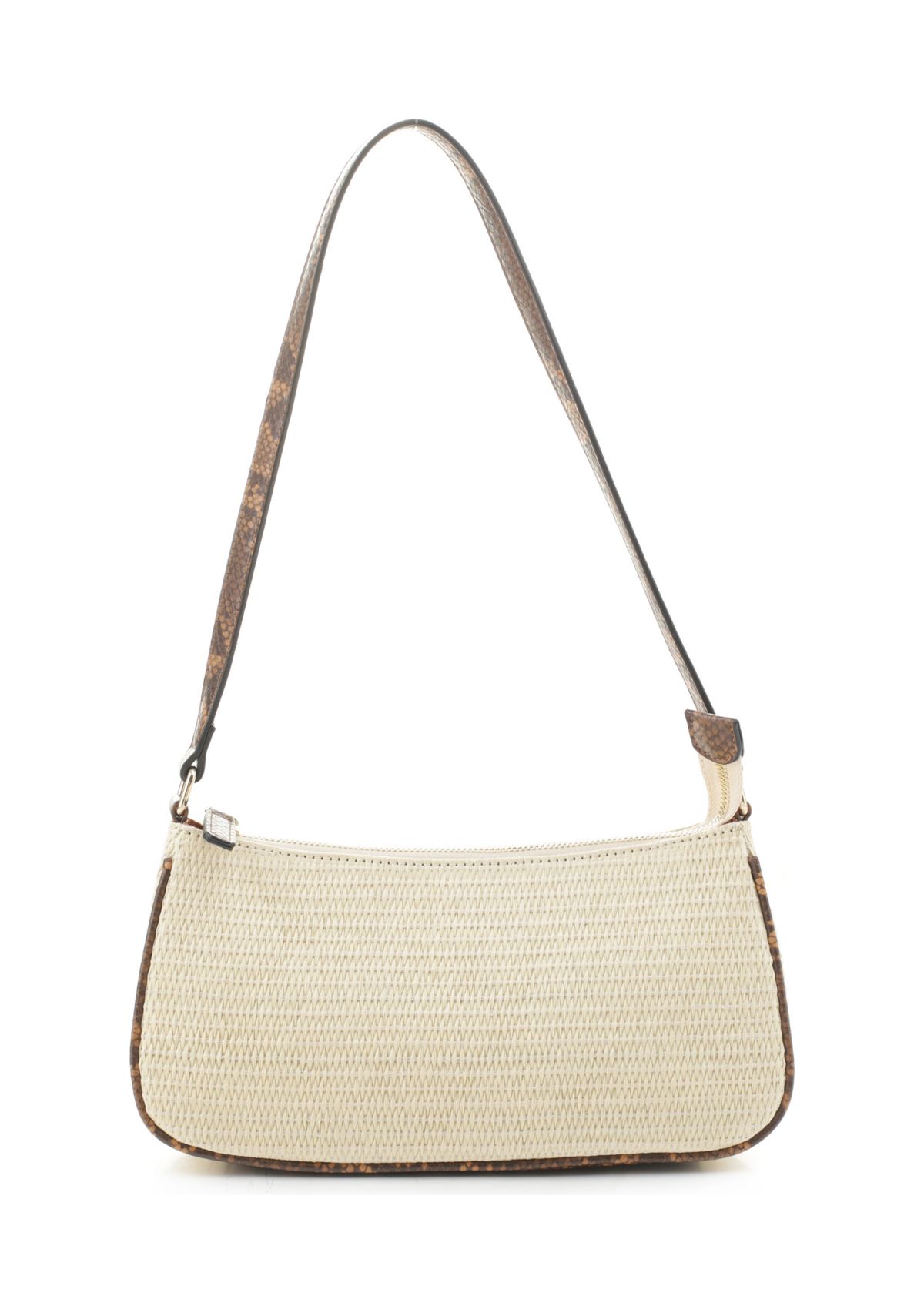  Straw Baguette Shoulder Bag