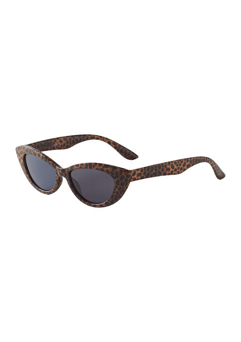 TRUE CRAFT Leopard Cat Eye Sunglasses