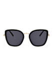 Maeve  Inlay Butterfly Square Sunglasses 