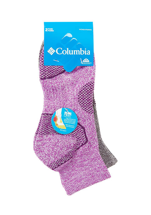 Columbia Active Balance Point Walk Quarter Socks