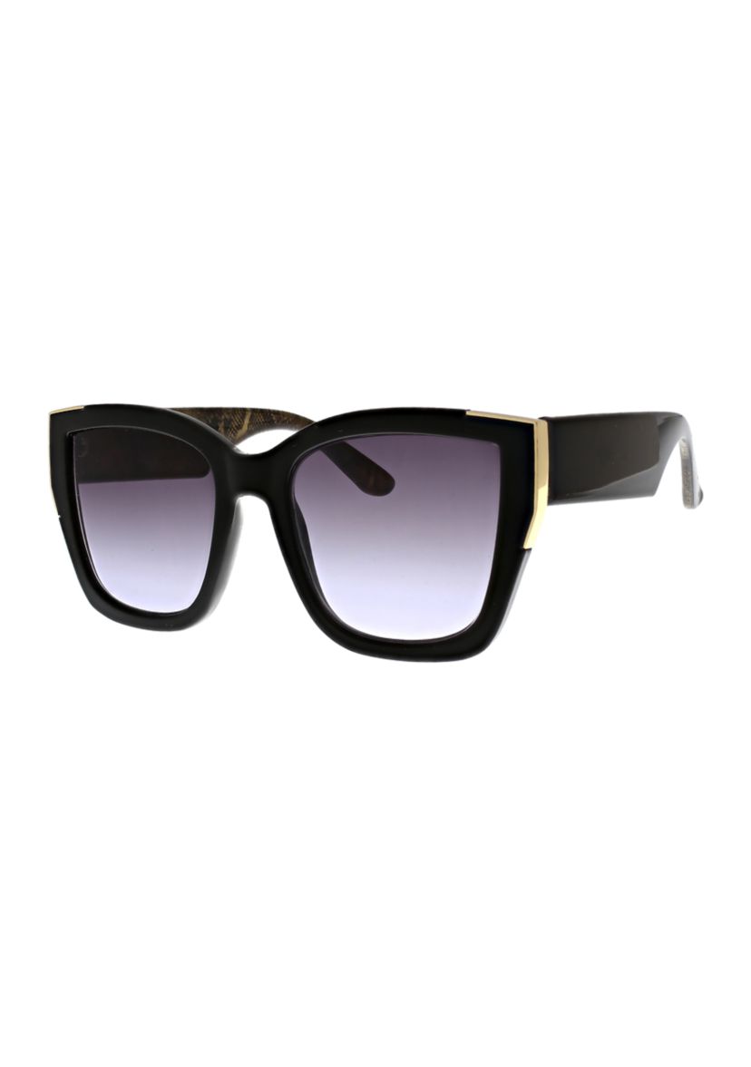 Wide Arm Square Sunglasses 