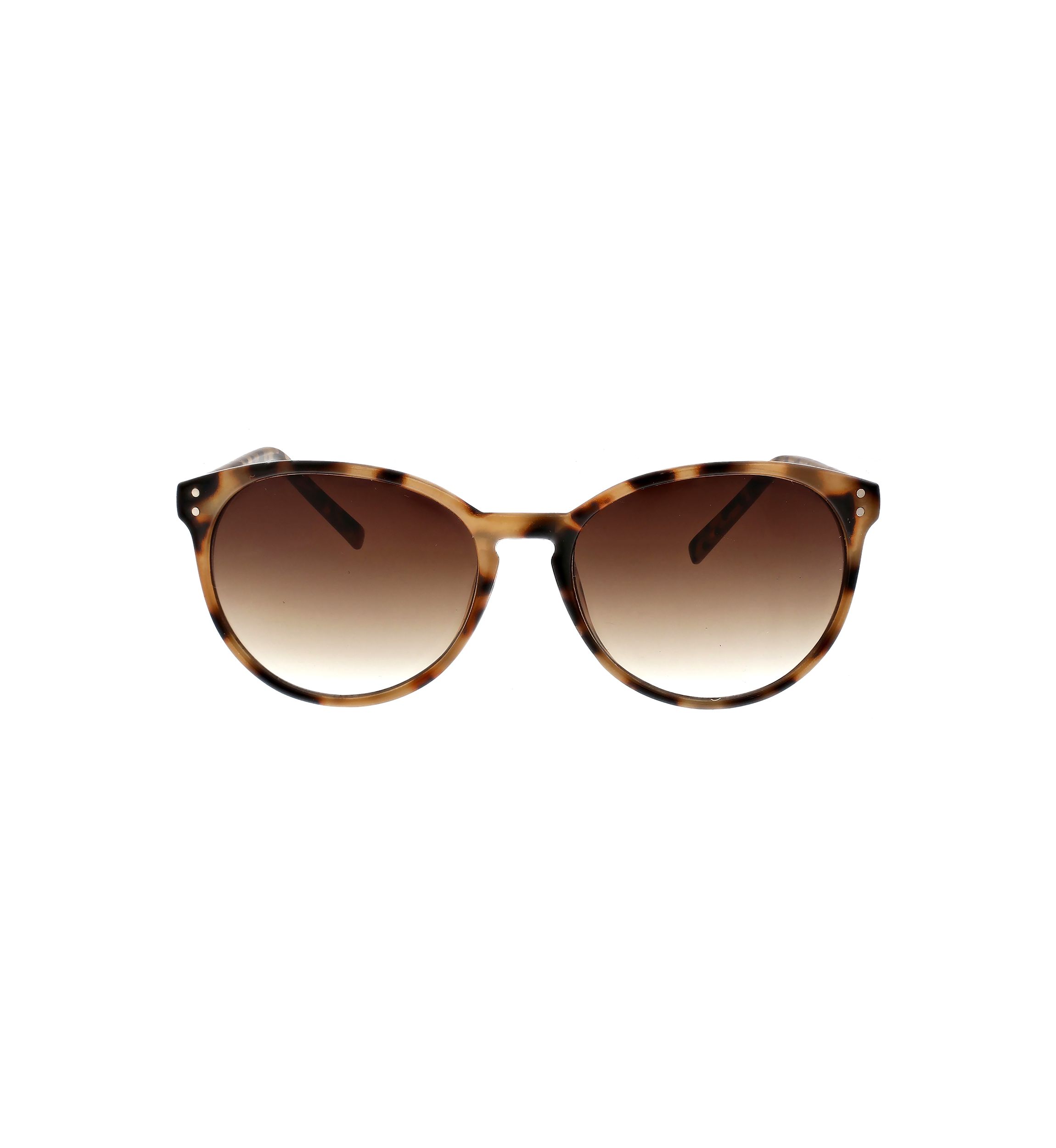 Modern Round Tortoiseshell Sunglasses 