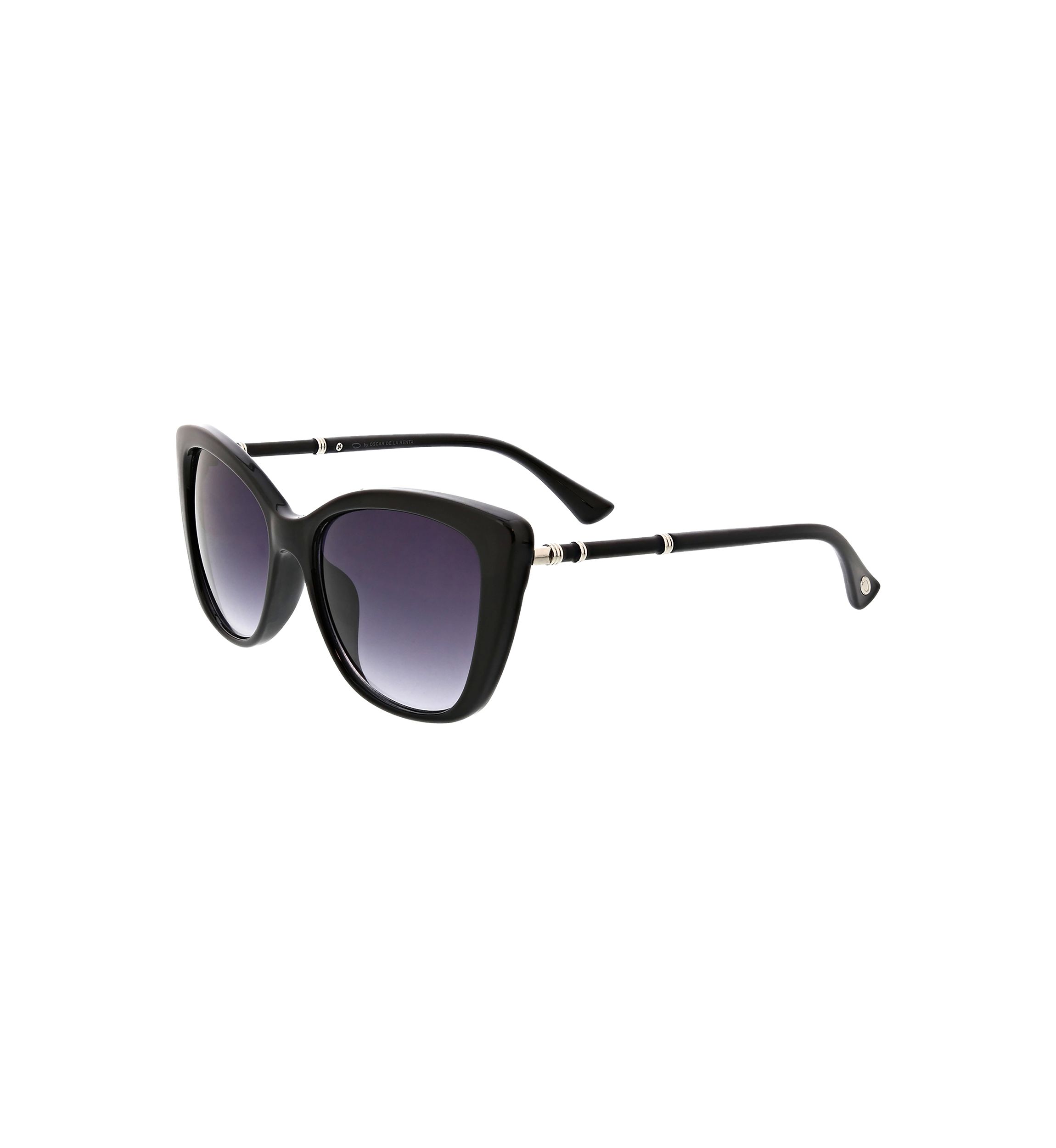 Glam Pointed Cat Eye Sunglasses with Metal Accents