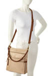 Crossbody Bag with Top Handle and Adjustable Strap 