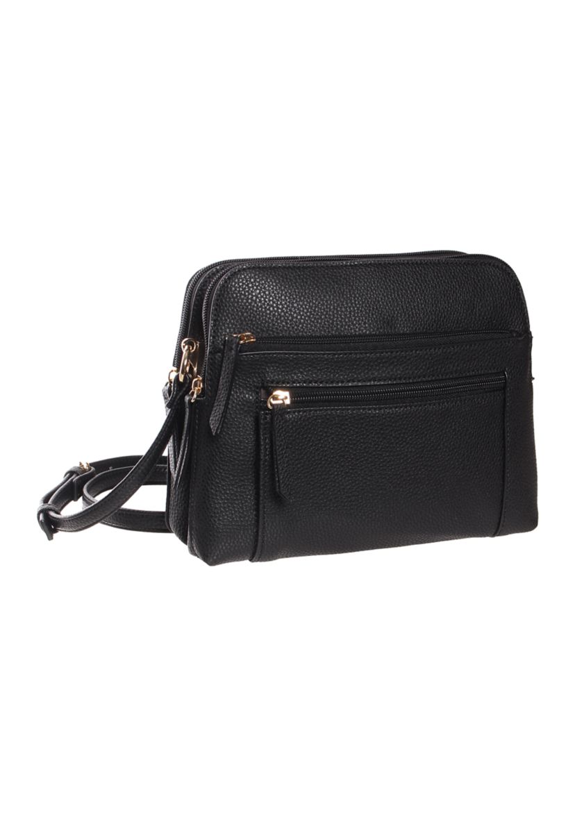 Kim Rogers® Pebble Crossbody with 4 Zip Compartments | Belk display picture 1
