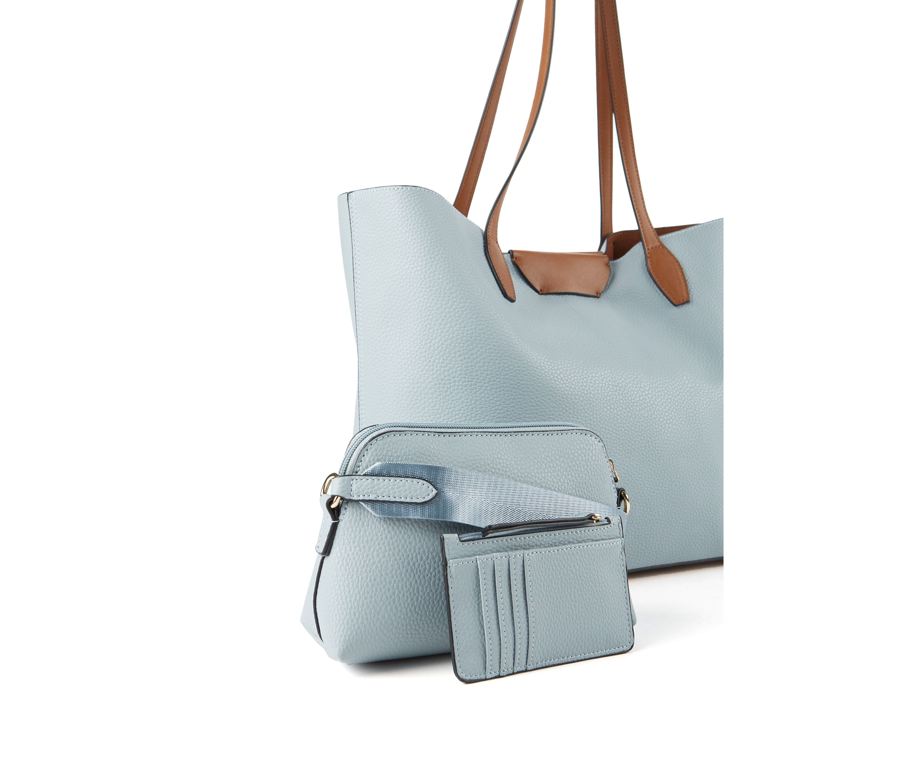 3-in-1 Pebbled Tote
