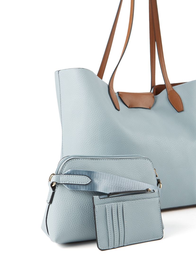 3-in-1 Pebbled Tote