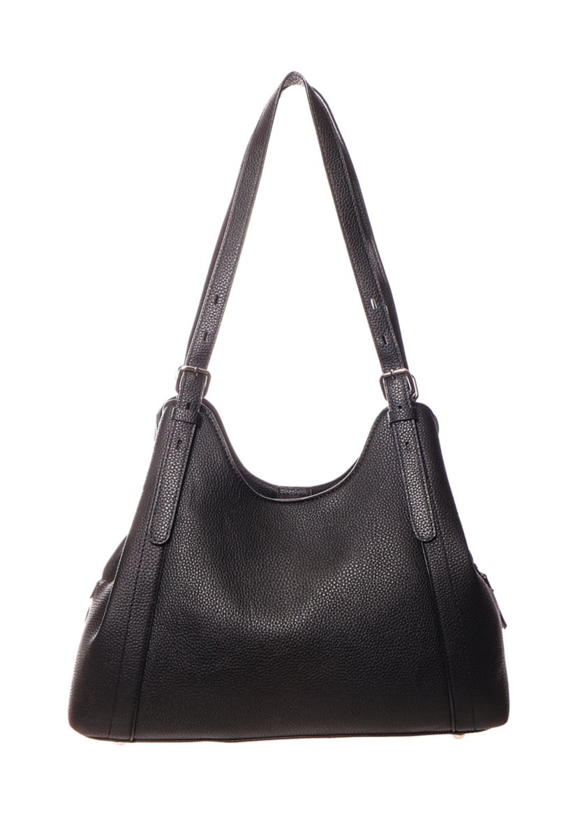 Pebble Triple Compartment Scoop Shoulder Bag