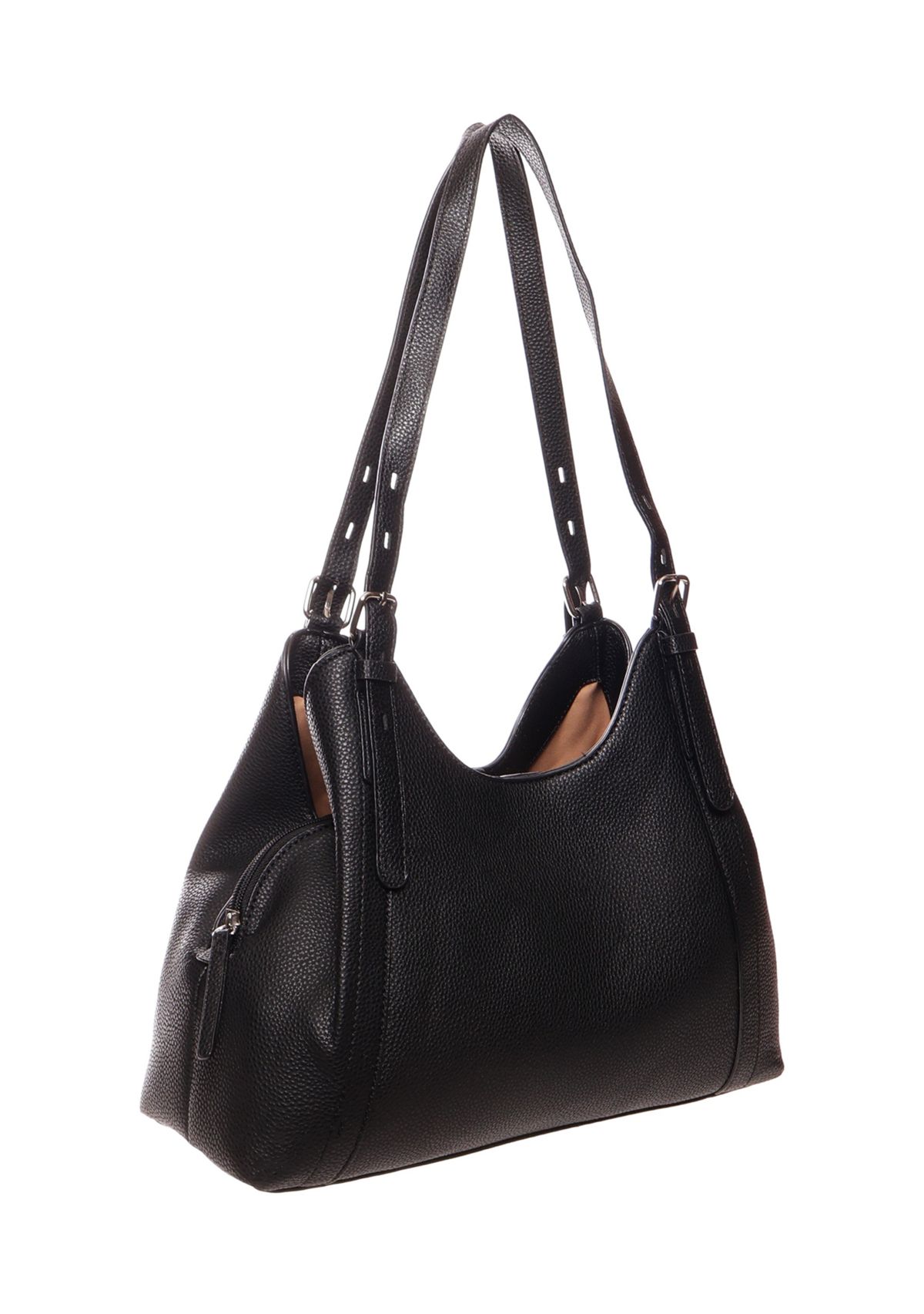 Pebble Triple Compartment Scoop Shoulder Bag