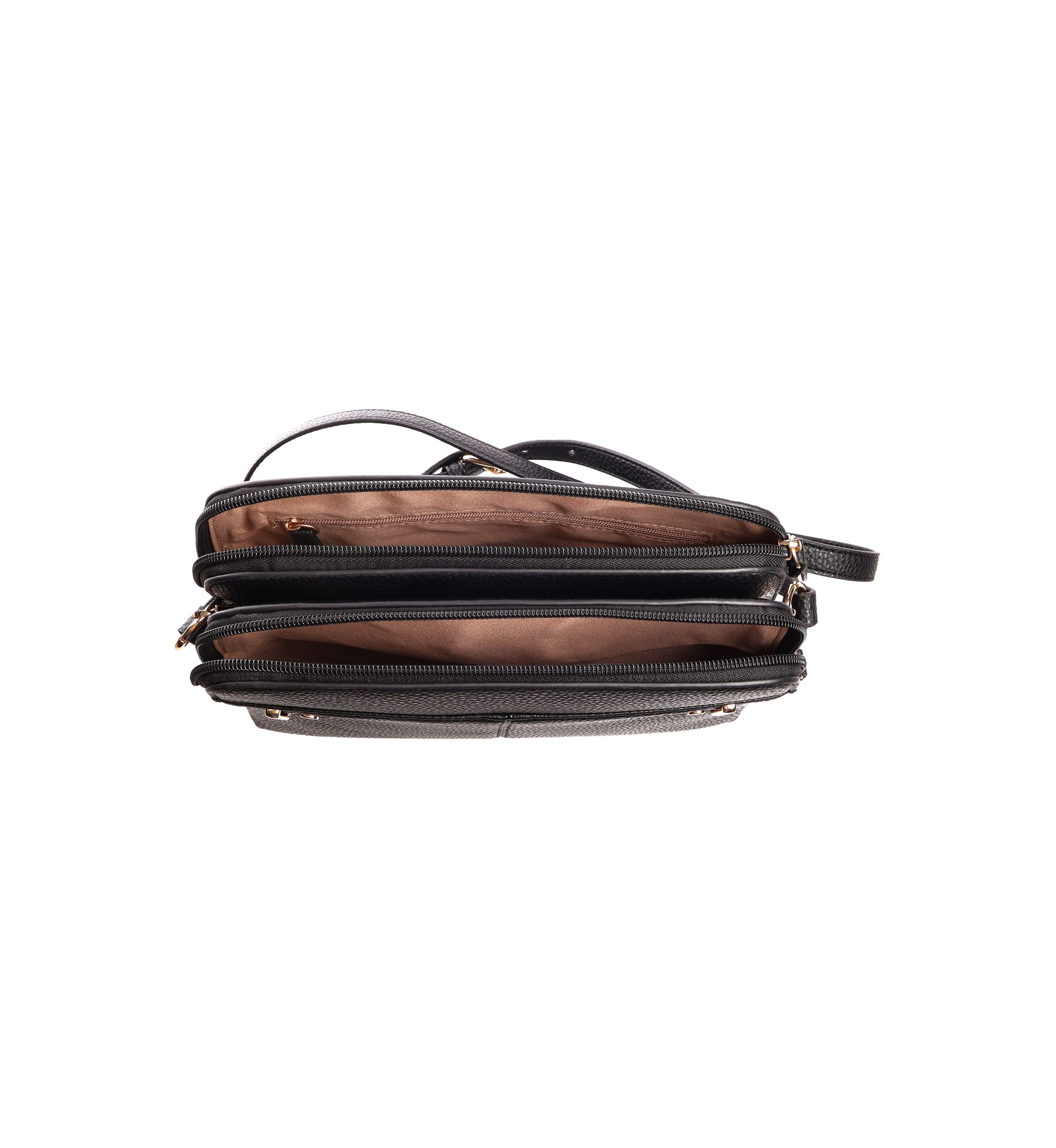 Triple Compartment Crossbody 