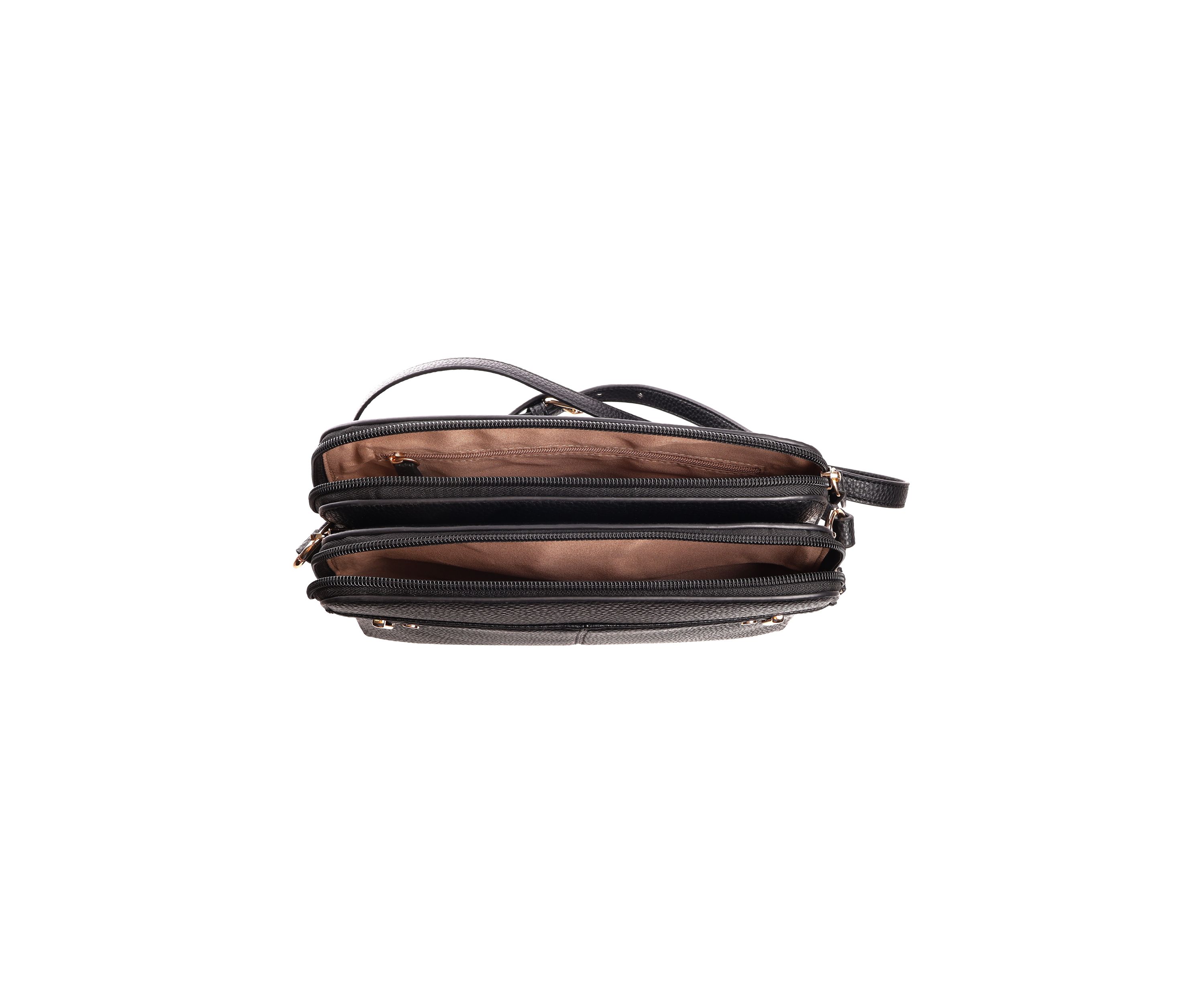 Triple Compartment Crossbody 