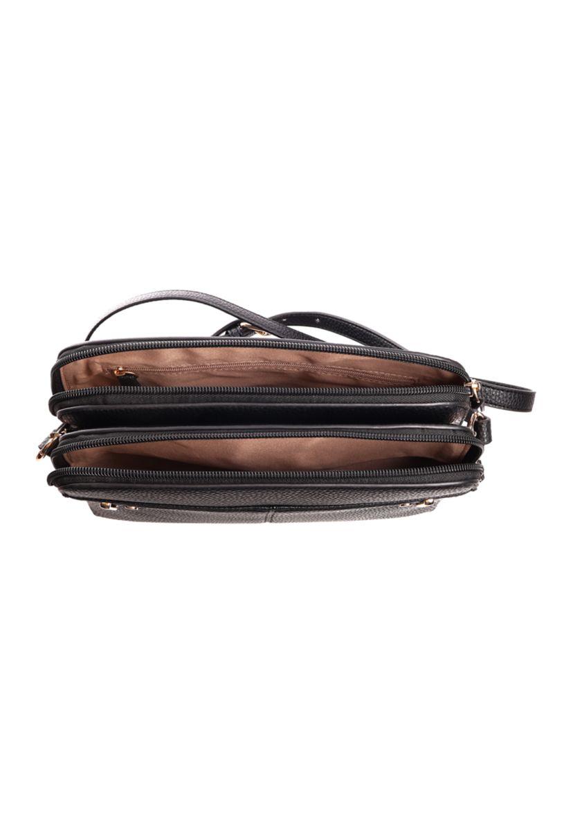 Triple Compartment Crossbody 