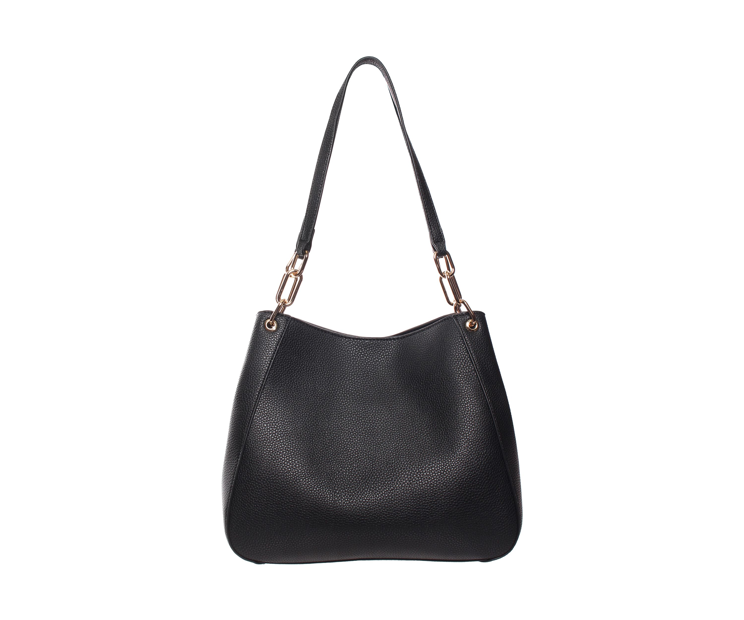 Pebble Triple Compartment Shoulder Bag