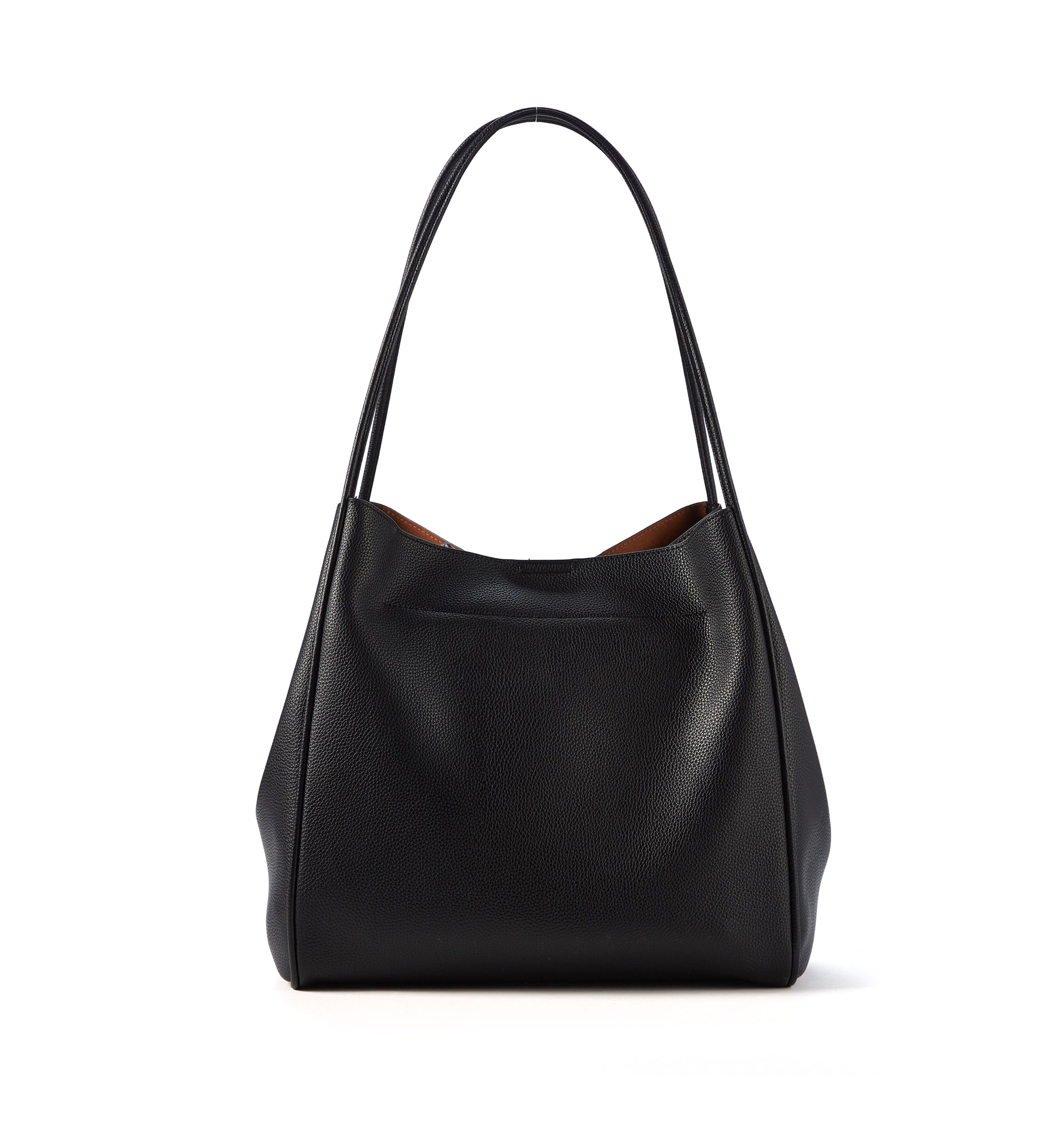 2-in-1 Pebbled Faux Leather Tote with Crossbody Strap
