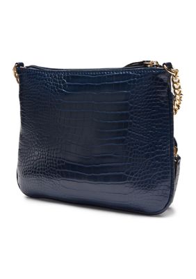 Kim Rogers Crocodile Crossbody Bag with Chain Details belk