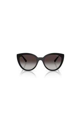 Vogue Eyewear Women's VO5634SB Cat eye 53mm Sunglasses, Black