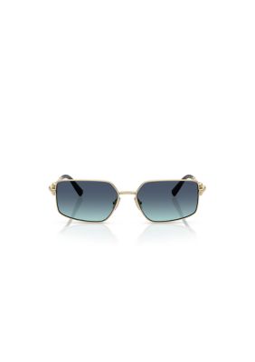 Tiffany & Co Men's TF3111 Rectangle 58mm Sunglasses, Blue