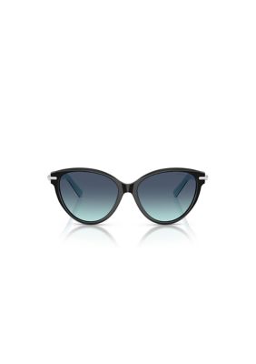 Tiffany & Co Women's TF4261 Cat eye 56mm Sunglasses, Blue