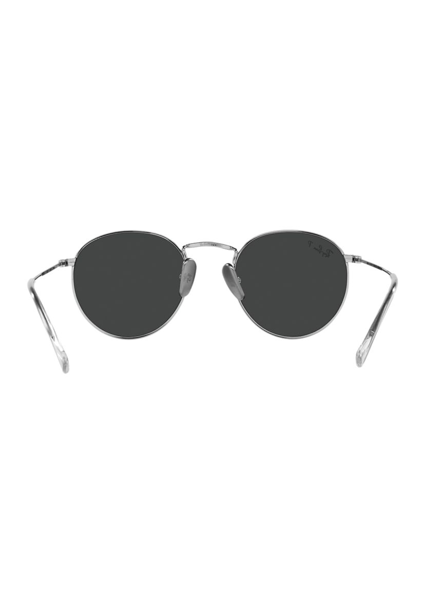 RB8247 Round Titanium Polarized Sunglasses