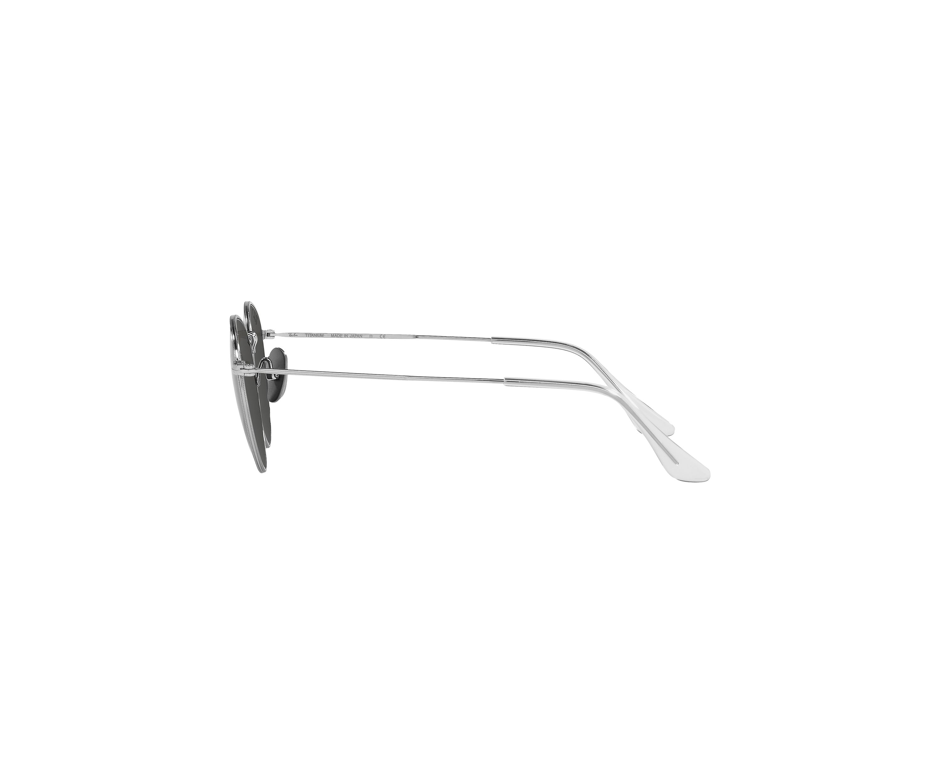 RB8247 Round Titanium Polarized Sunglasses