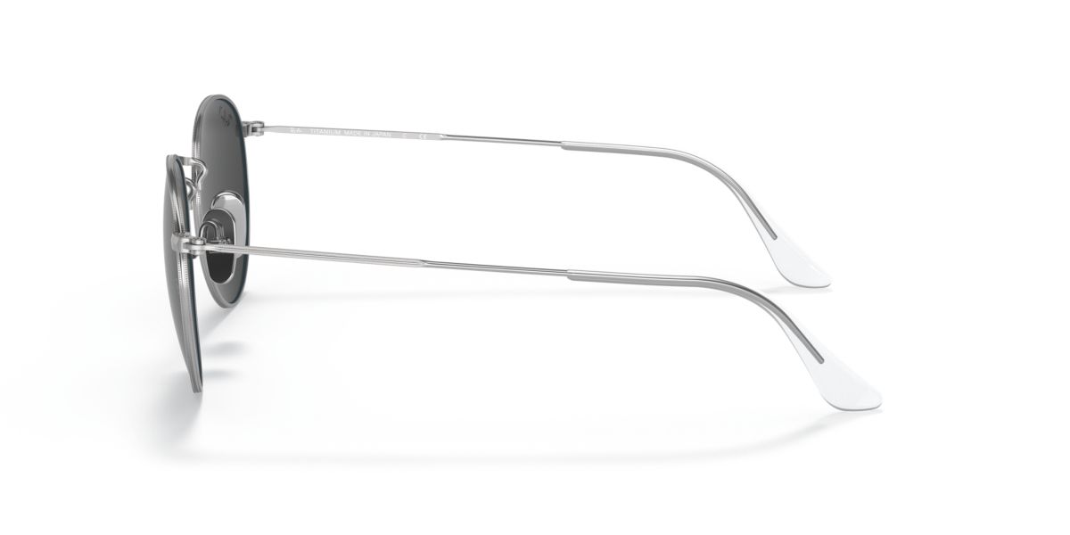 RB8247 Round Titanium Polarized Sunglasses