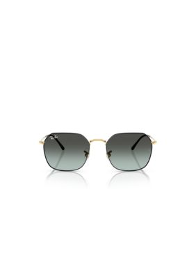 Ray-Ban Men's RB3694 Jim Round frame 53mm Sunglasses, Black