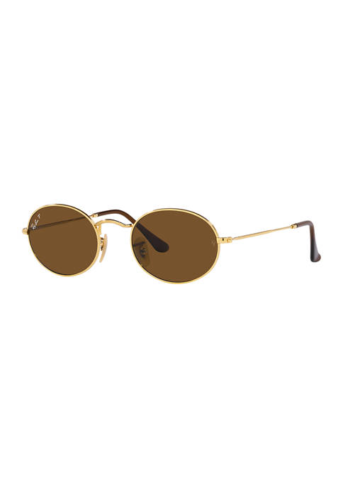 Ray-Ban® RB3547 Oval Polarized Sunglasses