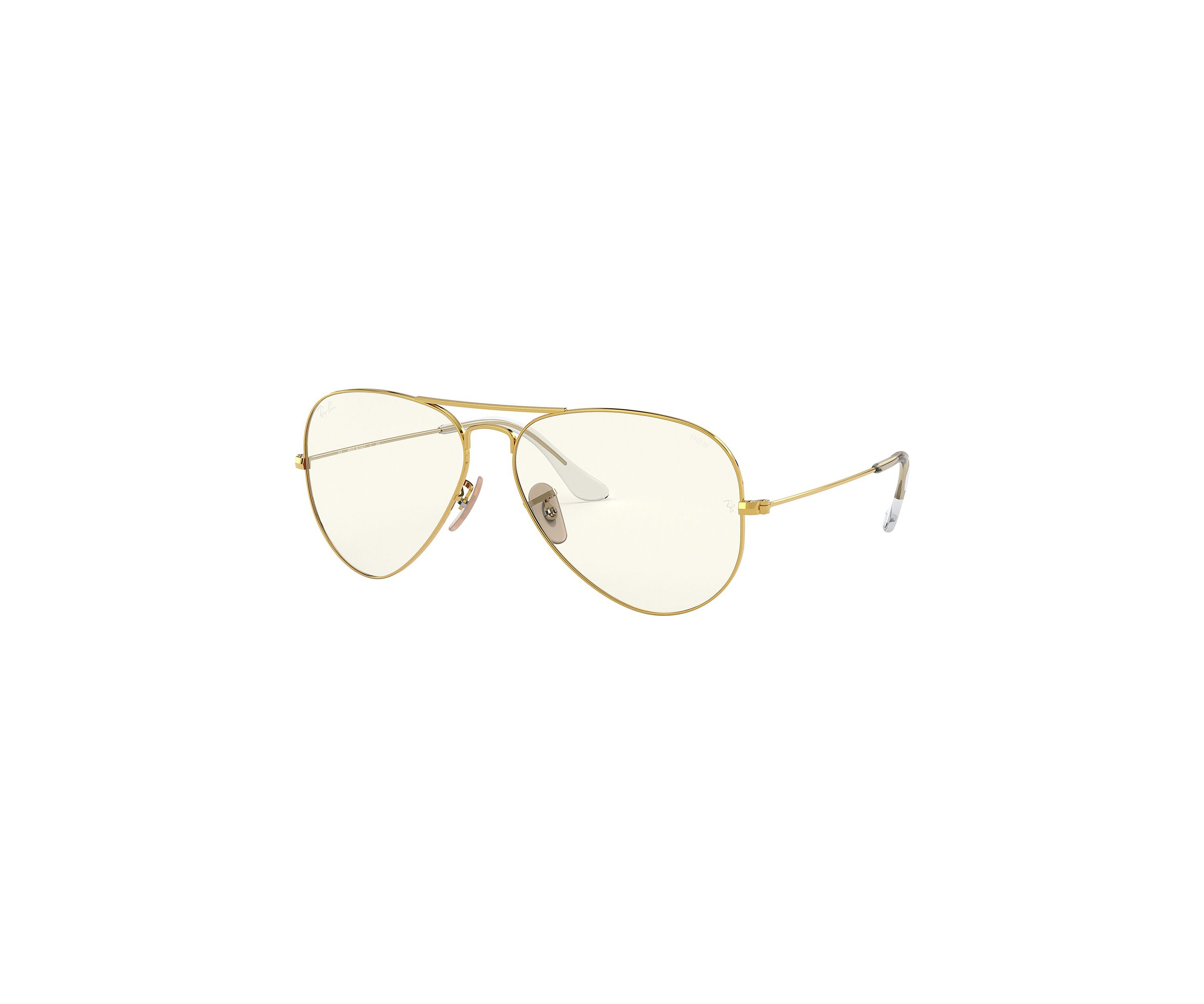 RB3025 Aviator Clear Evolve Sunglasses