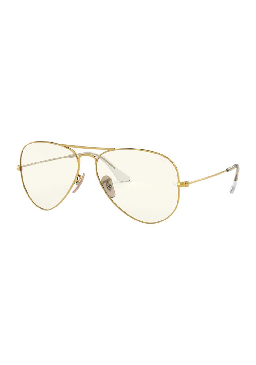RB3025 Aviator Clear Evolve Sunglasses